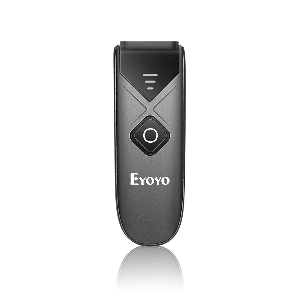 Eyoyo Mini 2D Wireless Barcode Scanner, 1D QR Portable Wireless Barcode Reader with USB Wired/Bluetooth/ 2.4G Wireless Connection PDF417 Data Matrix Image Scanner for Smartphone iOS Tablet Computer