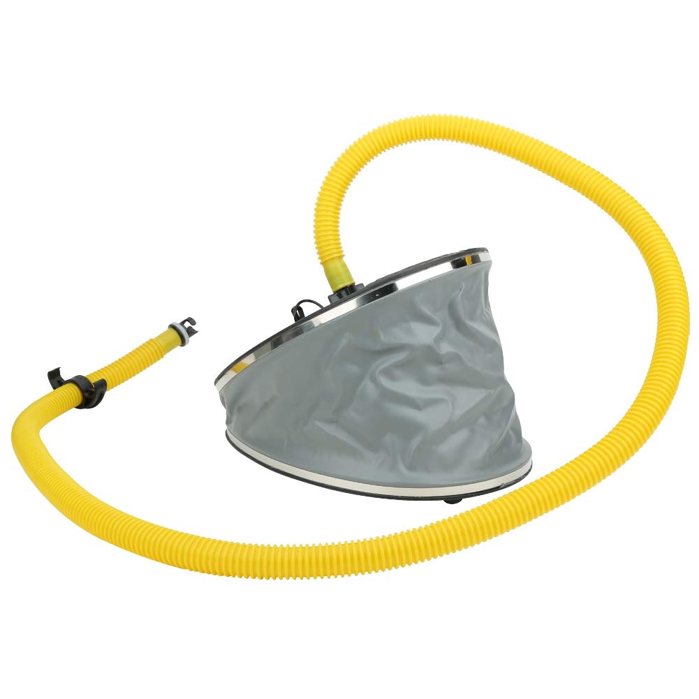CHENGGONG Pompa ad aria gonfiabile, Pompa a pedale per barca, portatile, per canoa giocattoli, palloncini, kayak, zattera in gomma