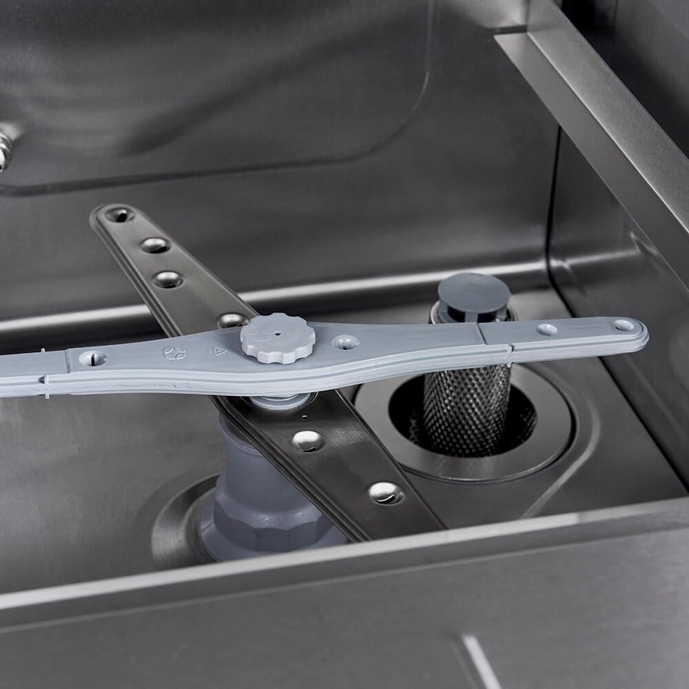 GastroHero Lavastoviglie ECO 40 x 40 cm, con dosatore detergente e brillantante, con pompa di scarico, Made in Europe, 230 V