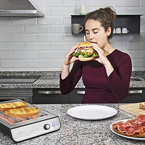 Cecotec-Tostador-Plano-Horizontal-Turbo-Easy-Toast-Inox-900-W-de-Potencia-en-6-Niveles-3-Resistencias-de-Cuarzo-Bandeja-Recogemigas-Hueco-Recogecables-Acabados-en-Acero-Inoxidable