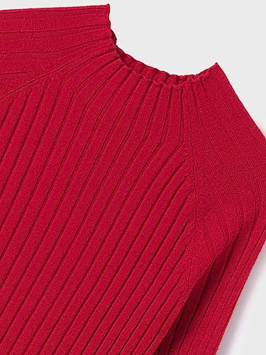 Mayoral Knit mockneck for Girls Red3