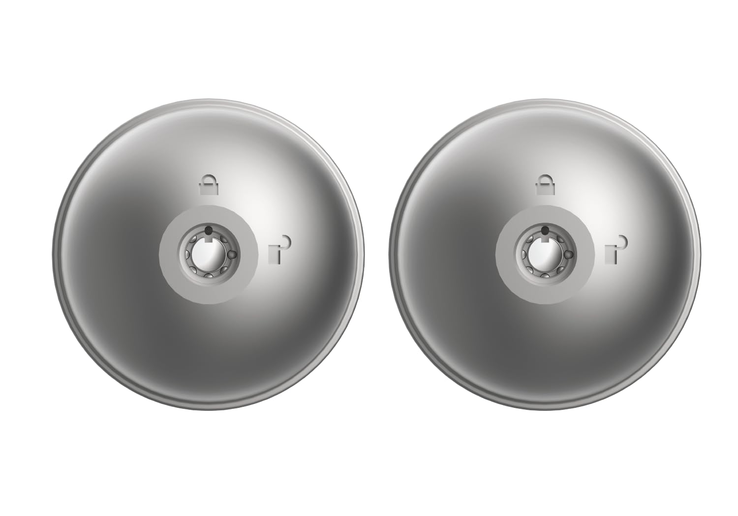 UFO MERONI LOCKS - UFO2 High Security Anti-Burglar Lock for Vans and Light Commercial Vehicles, Manual Van Lock, Safety Van Lock, Van Padlock (2 Pieces)