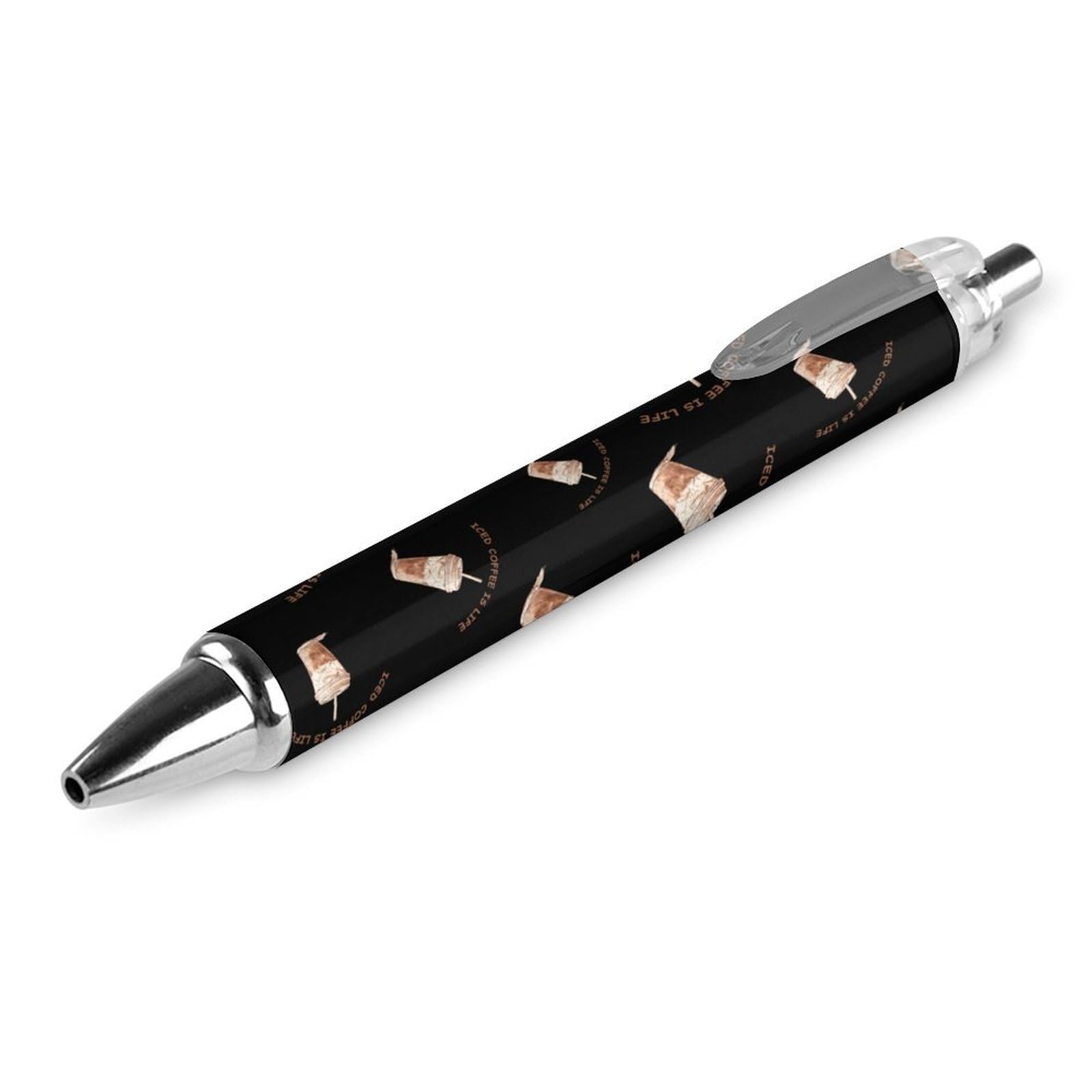 Bolígrafo retráctil negro de punta fina 0.5mm de secado rápido, pack de 4 8