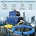BEILOCKERY 1500W Industrial Boiler Tube Cleaner, Heat Exchanger & Evaporator Cleaning Machine with 26ft Flexible Shaft & Brushes, for 0.47-1.42 Inch (12-36mm) Pipes, 110V/220V