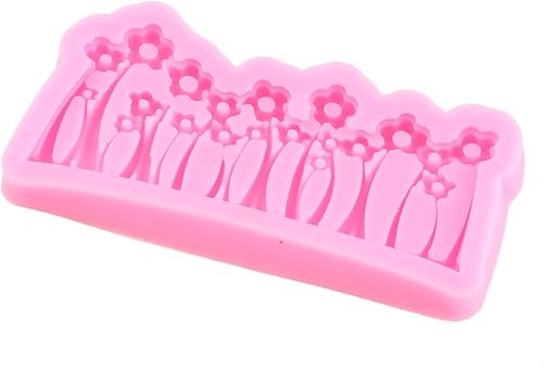 Miniatura 6 de MIYAHOUSE Moldes de silicona con textura de pared de ladrillo de jardín de hadas encantada, textura de piedra, camino de piedra, moldes de fondant,