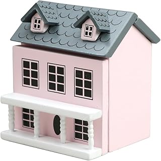 AirAds Dollhouse Miniature Wooden House (Price Each) (Pink)