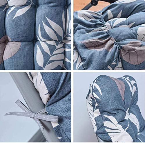 67 Inch Patio Lounge Chair Cushion, Indoor/Outdoor Floral Printed Lounger Cushions With Ties And Top Cover Non-Slip High Back Chair Cushions #TOP4