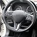 Steering Wheel Cover Molding Trims Accessoriess for Infiniti Q50 2014-2024 QX50 QX55 Q60 2017-2023 (Carbon Fiber Pattern)