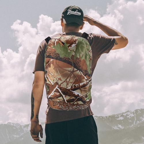 M METERXITY Backpack Rain Cover - Waterproof Lightweight Cover, Apply to Cycling/Hiking/Mountain Climbing (75-80L, XXL, Leaf Camo)