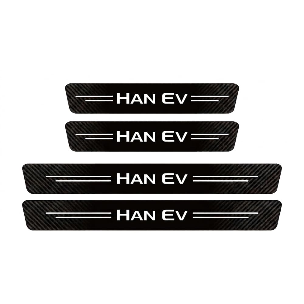 SDYAYFGE 4Pcs Kick Plates Car Door Sill Protector,for BYD Han ev