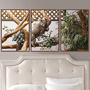 signwin 3 Piece Framed Canvas Wall Art Cuddle...