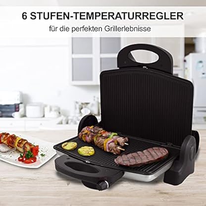 Kontaktgrill Tischgrill Barbecue BBQ Elektro Kontakt Grill Elektrogrill – Bild 8
