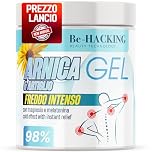 Arnica Gel Forte con Artiglio del Diavolo 550ml Crema Effetto Termico Freddo Extra Forte Arnica Massaggio Super Concentrato Pomata Antinfiammatoria Sollievo da Mal di Schiena e Dolore Cervicale
