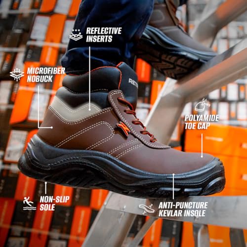 Image of Z-28 HANKOOK Work Boots | Made in Mexico | Waterproof, Slip & Oil Resistant | Safety Footwear for Construction & Industrial Environments