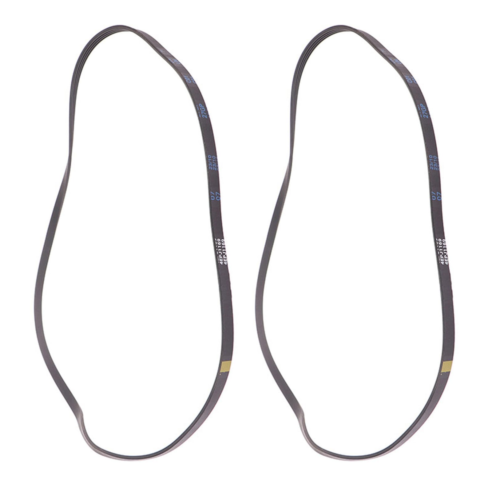 COOLHOOD 4EPJ1169 Washer Repair Drive Belt 1169 Mm Black Rubber 4-Rib Transmission Loop for Drum Washing Appliance Maintenance