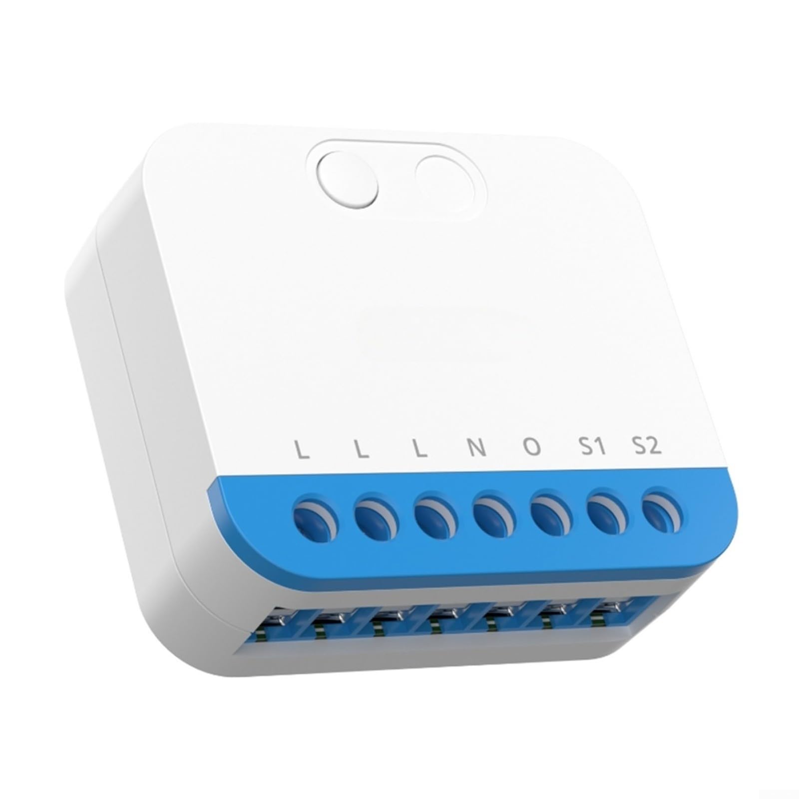 Interruttore Smart Dimmer MINI-ZBDIM con misurazione dell'energia in tempo reale, protezione da surriscaldamento, telecomando per Alexa e Google Assistant, 220-240 V, 400 W, bianco