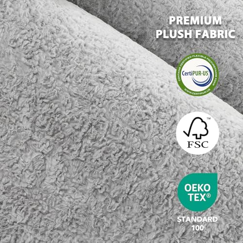 Sillón Plegable Gris Tela Plush miniatura 6