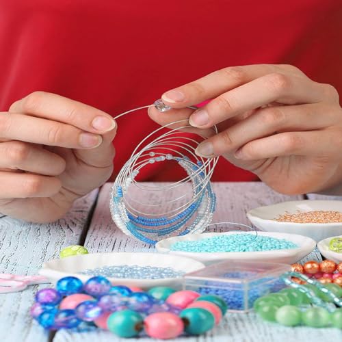 Image of TecUnite 1 Roll Aluminum Craft Wire for Sculpting Armature Bendable Craft Wire for DIY Jewelry Making (100 M X 0.8 mm,Silver)