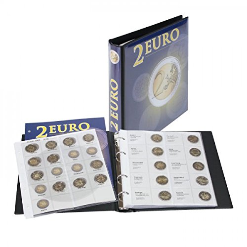 LINDNER Das Original Álbum pre-Impreso para Monedas conmemorativas de 2 Euros. Tomo 1: Todos los países del Euro (de Forma cronológica hasta España 2012)