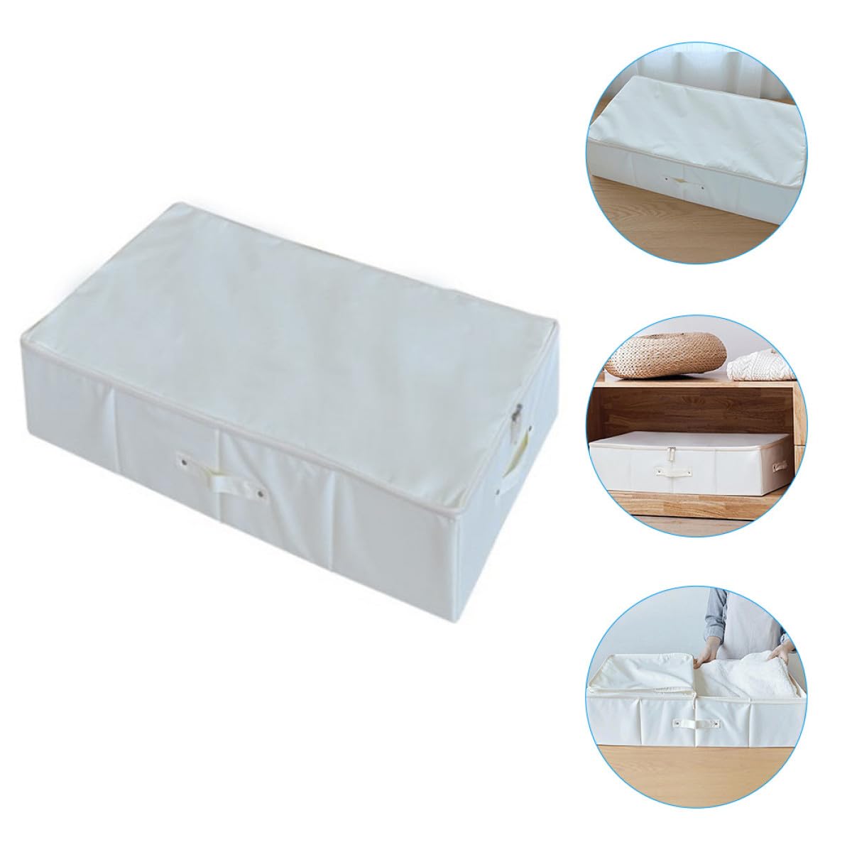 Organizzatore Sotto Letto per Vestiti e Piumoni Oxford e Pp, Borsa Portaoggetti Pieghevole, Salvaspazio e Facile da Trasportare per Armadio e Sotto Letto