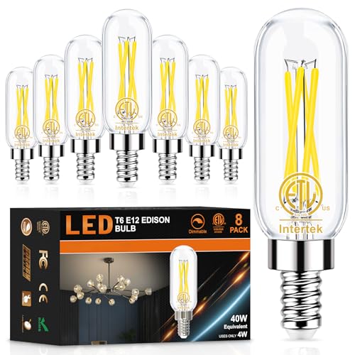 hansang E12 LED Bulb, Edison Light Bulbs for Chandelier, Candelabra Small Base, 40W Equivalent...