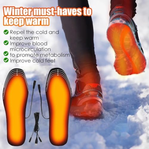 Plantillas Eléctricas USB Calefactables para Zapatos 41-46 miniatura 4