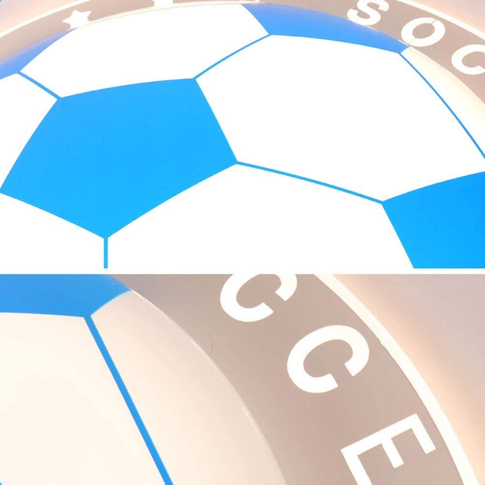 Moderne Kreative Fußball LED Deckenleuchte Dimmbar Farbwechsel Augenschutz 42CM 24W Blau