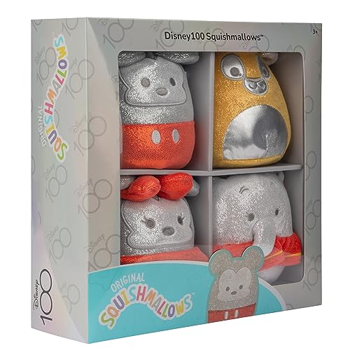 Squishmallows Original 5-Inch Disney100 Winnie the Pooh, Tinker Bell, Simba & Dumbo Little-Sized Ultrasoft Plush - Image 2