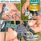 VOSS.farming farmNET+ Schafnetz, 25m, 2 Spitzen, 90cm Netzhöhe, grün, Elektrozaun-Netz, Lämmer, Schweine, Ziegen, Geflügel, Hunde