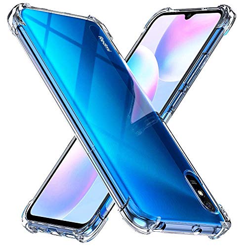 Image of COVERBLACK Rubber Back Cover for Vivo Mi Redmi 9A - M2006C3LI - Transparent