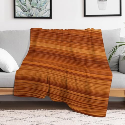 Couverture flanelle ultra légère au motif boisé