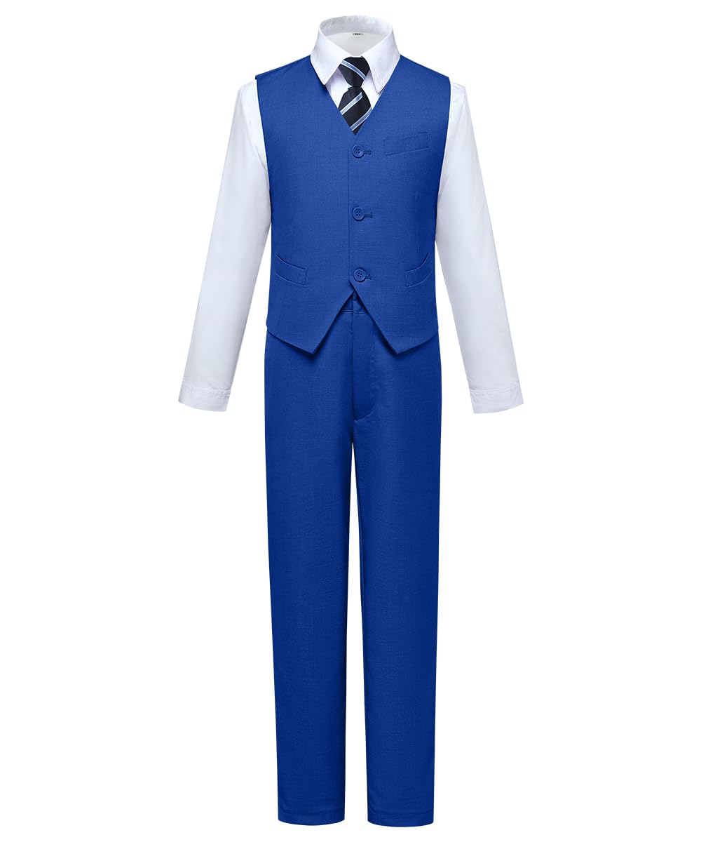 Visaccy Boys Suits Slim Fit Dress Clothes Ring Bearer Outfit