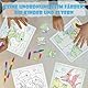 HahaMagic, 12PCS Puzzles zum Bemalen, mit 12 Stapelbare Wachsmalstifte (12 Farben in 1), Puzzles Selber Gestalten, geeignet als Kindergeburtstag Gastgeschenke und kleine geschenke für kinder