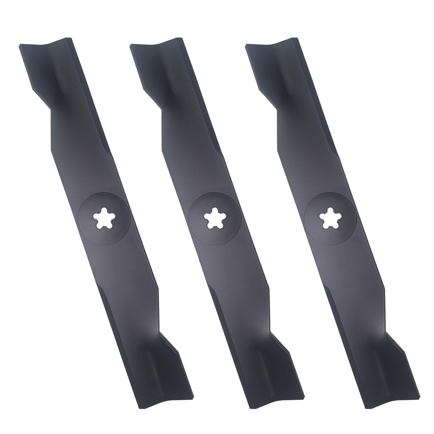 3 cuchillas de cortacésped 532180054 compatibles con Poulan Craftsman YTH2348 YTH24V48 YTH2248B YTH23K48 para cuchillas de cortacésped de cubierta de 48 pulgadas con OE 173920 180054 PP24005
