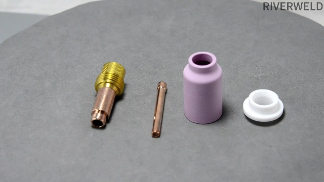 Kit Colletto Per Lenti Saldatura TIG - 14 Pezzi, Per WP 17/18/26, Varie Misure (1.6mm, 2.4mm, 3.2mm) - Foto 4