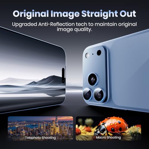 Image of Hoerrye for 18 Pro Camera Lens Protector for iPhone- 12FT Shatterproof
