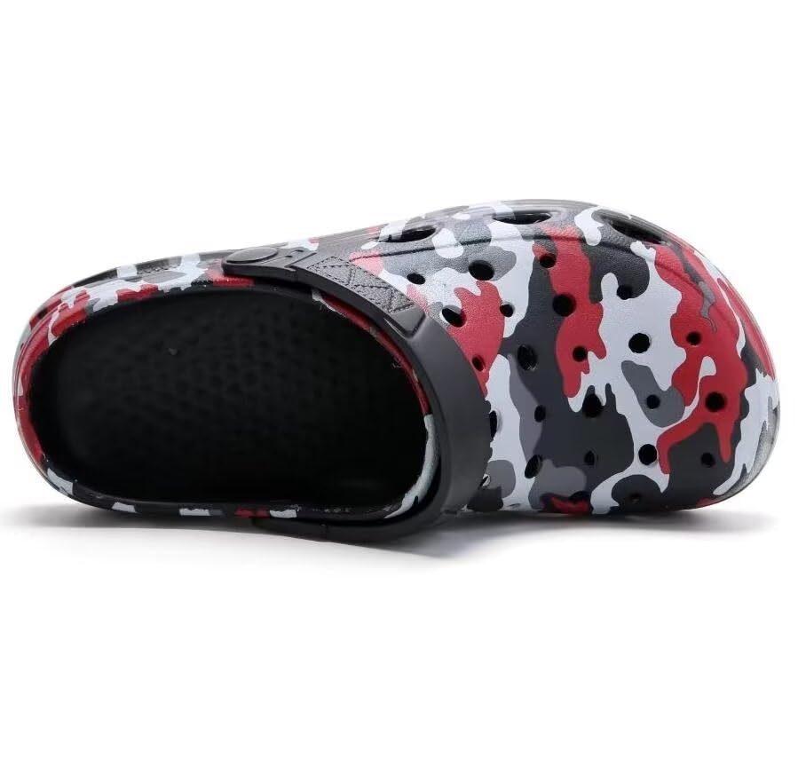 Image of Kids Boys&Girls Black Camouflage Clogs Children's Beach Shoes Classic Marbled Tie Dye Clog Little Kid