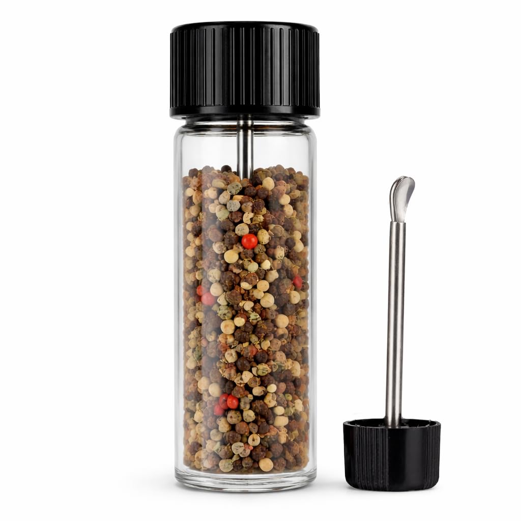 Flaconcini per campioni in vetro trasparente, capacità 5 ml (1,35 Dram), confezione da 4