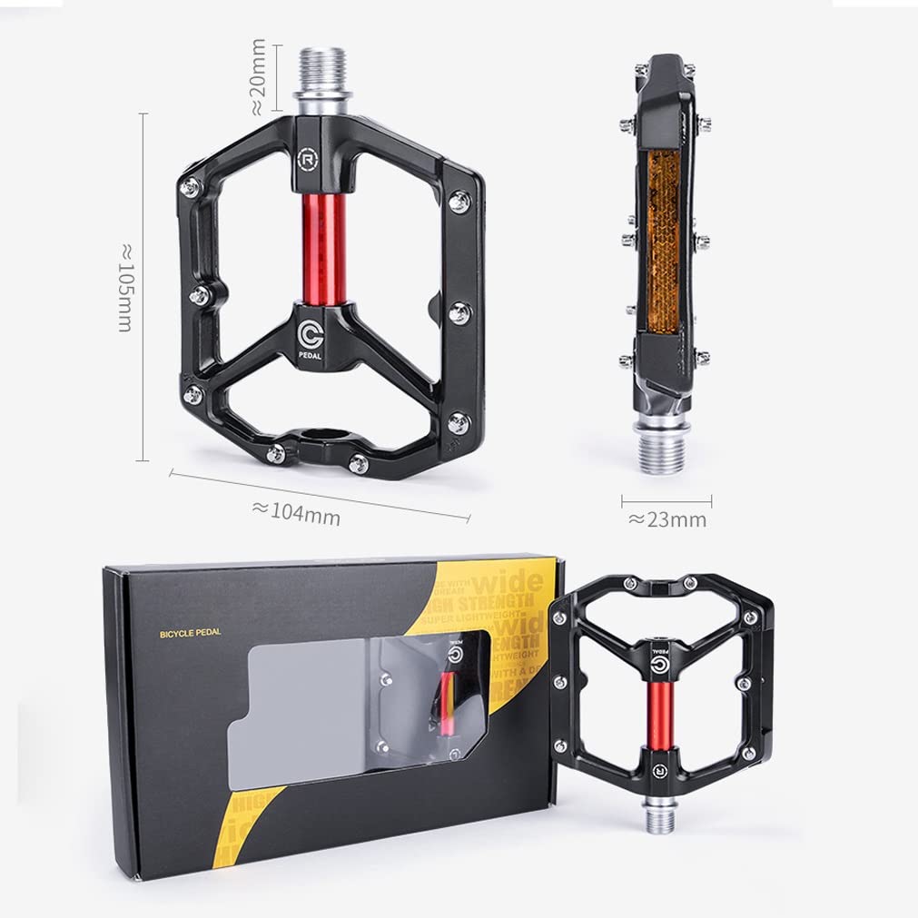 Pedały, Ultralekkie pedały ze stopu aluminium 9/16 ''uszczelnione łożysko z zatrzaskami do górskiej drogi składany rower miejski MTB BMX 380g