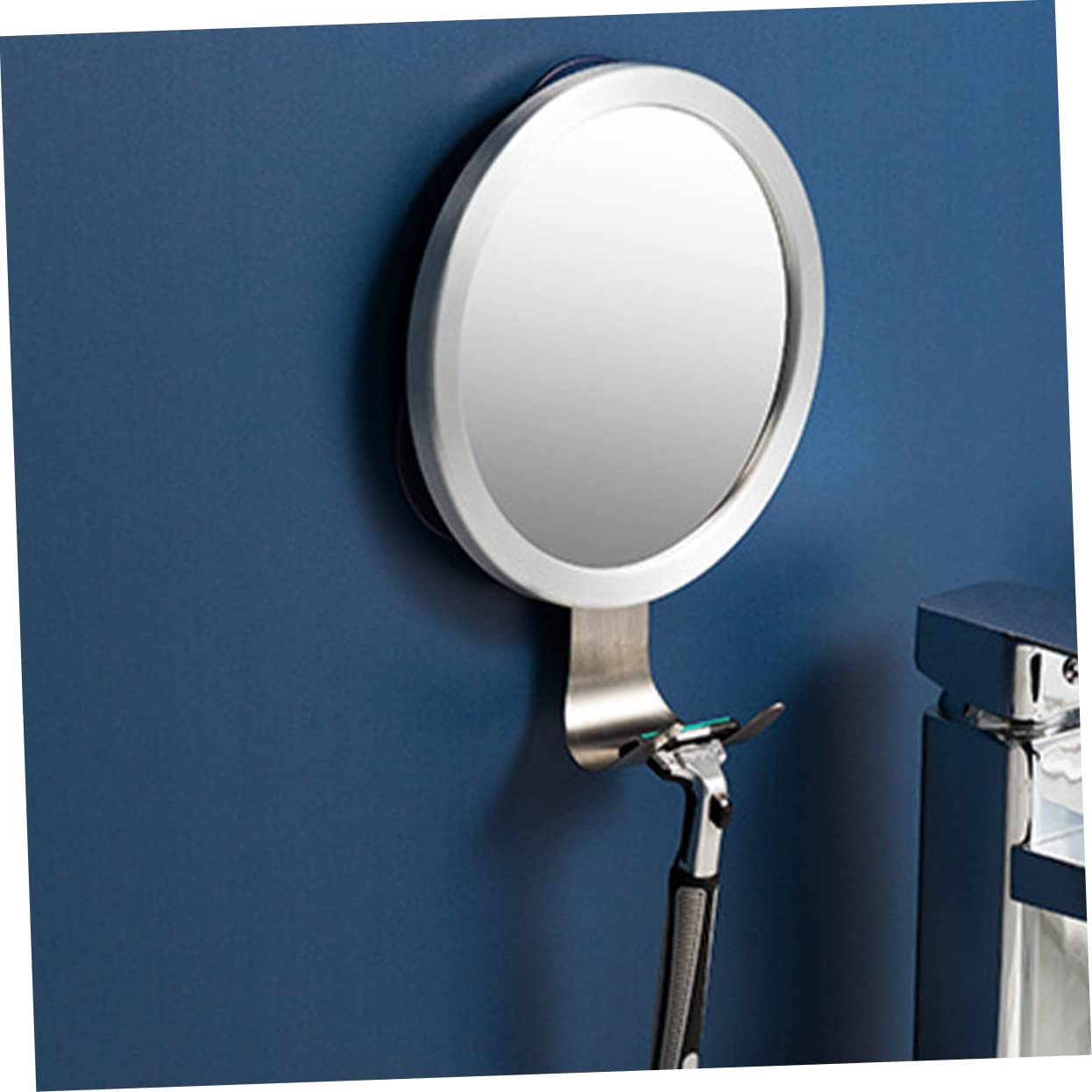 minkissy Duschspiegel Mit Saugnapf Beschlagfreier Rasierspiegel Für Badezimmer Und Wc Ohne Bohren Geeignet Für Reisen Und Feuchträume