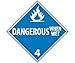 Sign, PLACARD, DANGEROUS WHEN WET 4, 10 3/4X10 3/4, RIGID PLASTIC (9 Pack)