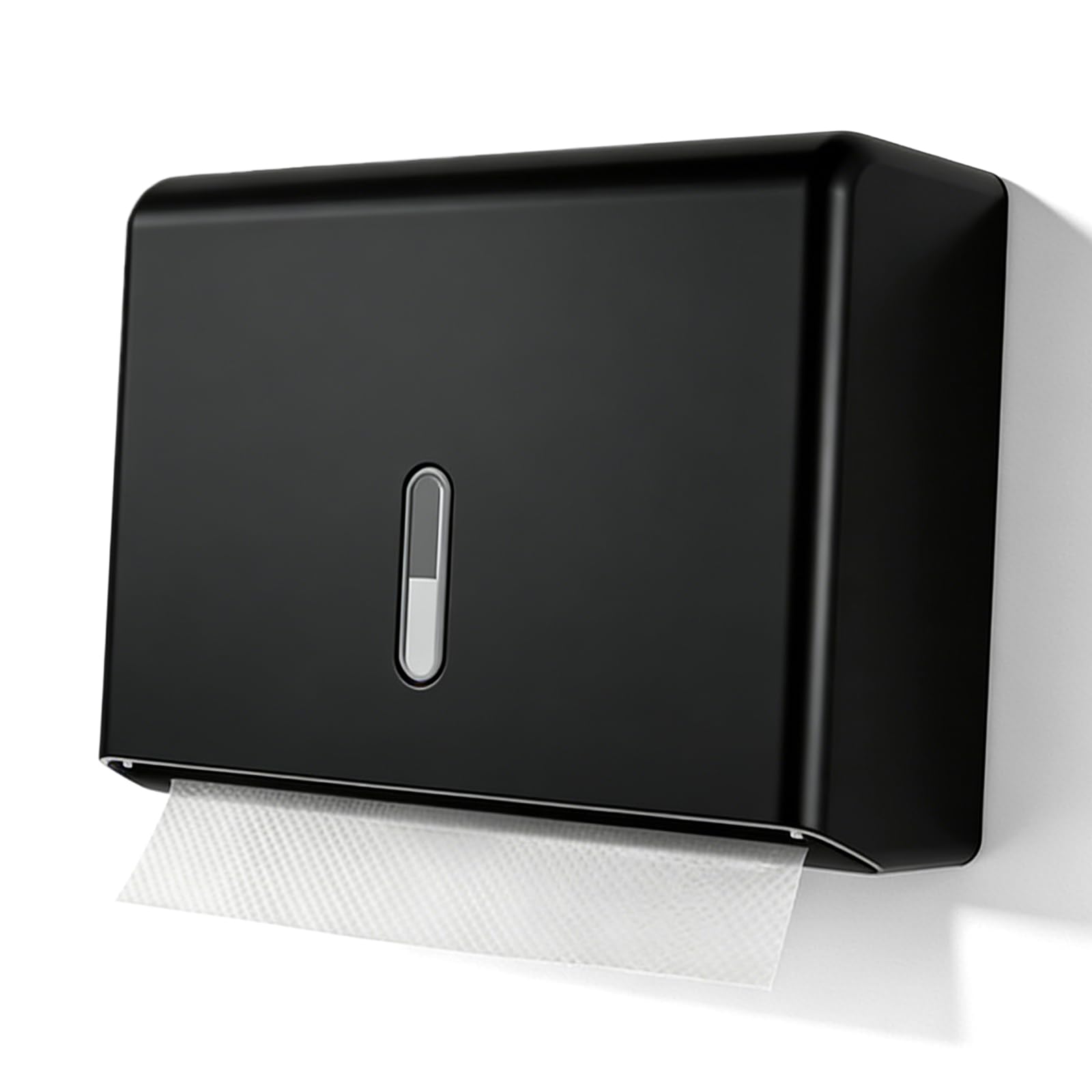 Dispenser di asciugamani di carta, dispenser per asciugamani, 200 fogli di carta, dispenser per asciugamani multifold, senza foratura, dispenser per fazzoletti da parete per bagno, cucina, hotel