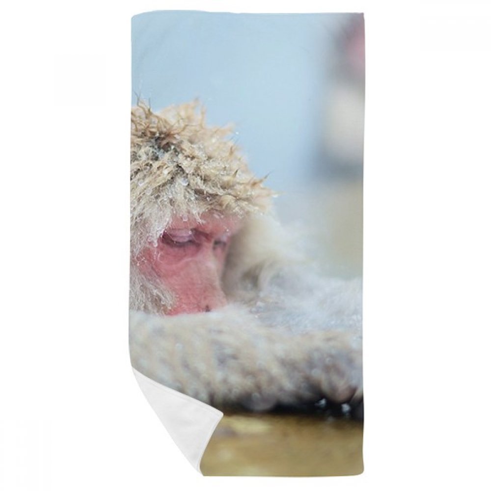 Serviette de bain singe douce contre la peau sensible format essuie-mains