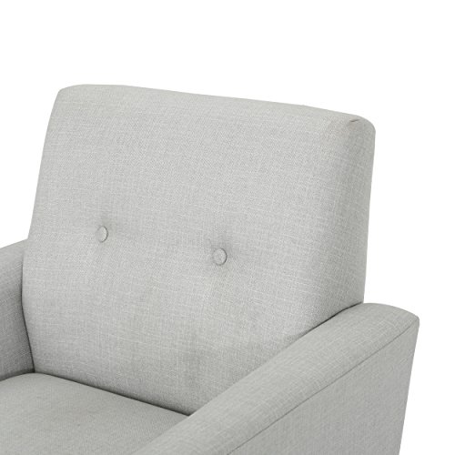 Sillón plegable tela gris claro moderno miniatura 5