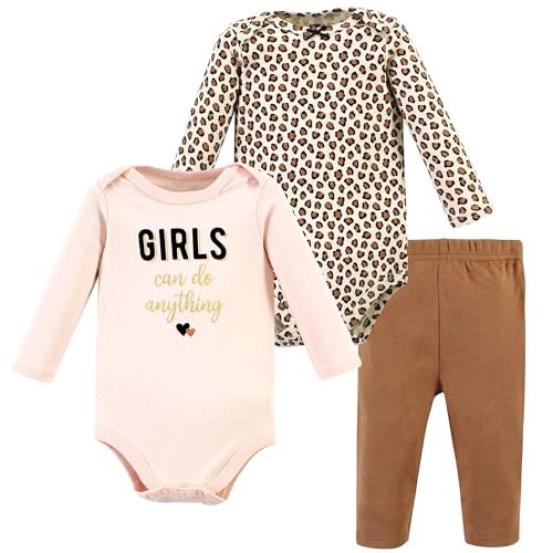 Image of Hudson Baby Unisex Cotton Bodysuit and Pant Set