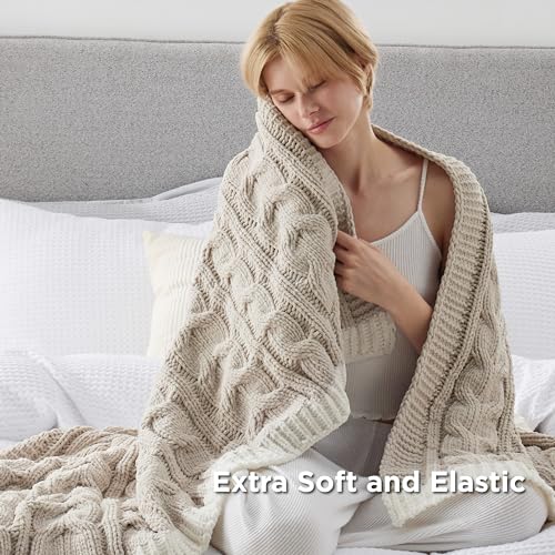 Bedsurecableknitthrowblanketforcouchbedchenillechunkyknitthrowblanketforwinterandallseasonssoftcozyandwarmbeige50x60inches  Urban Country Home Decor Bedsure cable knit throw blanket for couch bed chenille chunky knit throw blanket for winter and all seasons soft cozy and warm beige 50×60 inches  urban country home decor