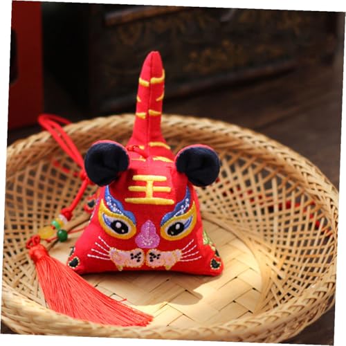 Bolsa colgante tradicional de sachet decorativo rojo miniatura 7