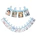 Qibote 1st Birthday Bunting Garland Baby Photo Banner Baby 1-12 Month Photo Prop Party Bunting Decoration