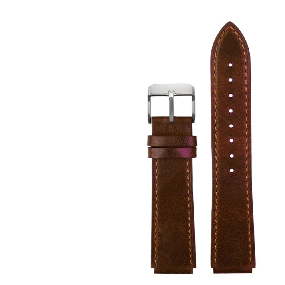Amaupckca Brown Sk Retro Genuine Leather Watchband For Casio A158w A168 / F91w / Ae-1200Whd/A158/A159/A169/Ae1200 Vintage Watch Bracelet Strap(Brown Sk)