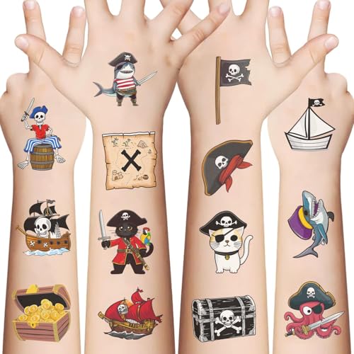 Rszwyk Pirate Temporary Tattoos 70+ pieces